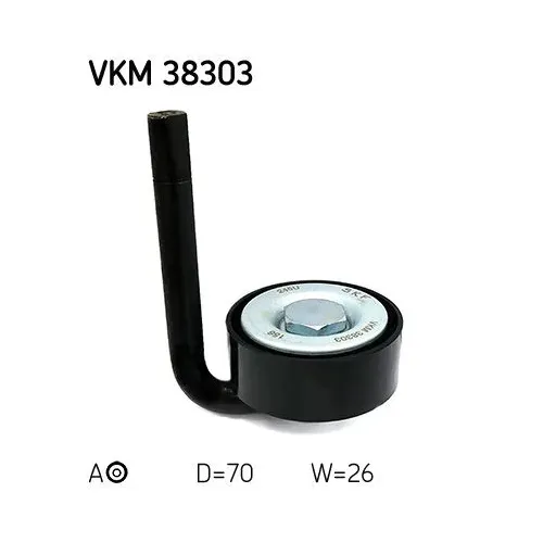 Feszítőgörgő, Hosszbordás Szíj - SKF (VKM38303)