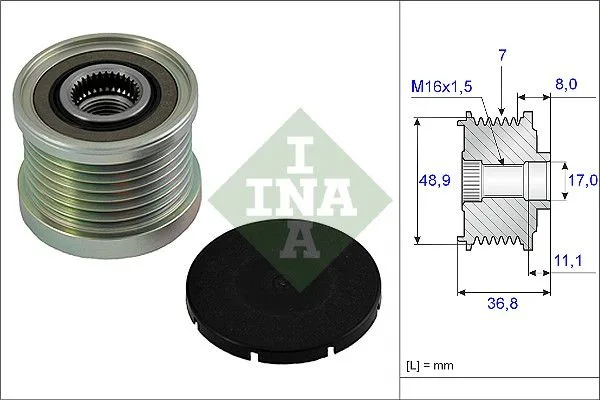 Generátor Szabadonfutó - Schaeffler INA (535008110)