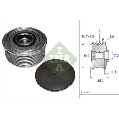 Generátor Szabadonfutó - Schaeffler INA (535008710)