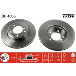 Féktárcsa - TRW (DF4055)
