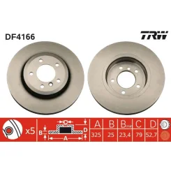 Féktárcsa - TRW (DF4166)
