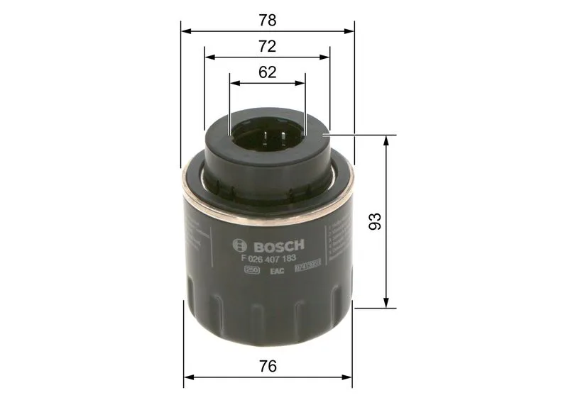 Olajszűrő - BOSCH (F026407183)