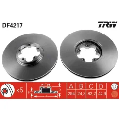 Féktárcsa - TRW (DF4217)