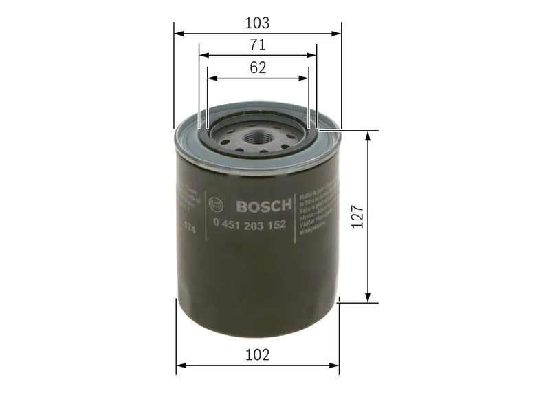 Olajszűrő - BOSCH (0451203152)