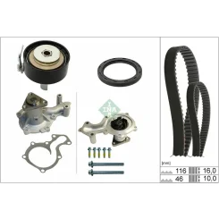 Fogasszíjkészlet Ford 1,0Ecoboost B-Max/C-Max/Fiesta/Focus (Szivattyúval) - Schaeffler INA (530095830)