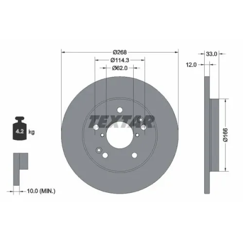 Tarcza Ham. Byd T. Atto/Dolphin Ev 21- - TEXTAR (92354603)