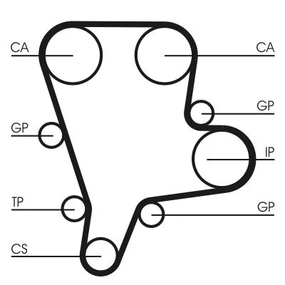 Fogasszíj - CONTINENTAL CTAM (CT1122)