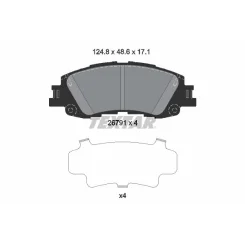 Klocki Ham. Toyota P. Yaris 1,5 Hybrid 20- - TEXTAR (2679101)