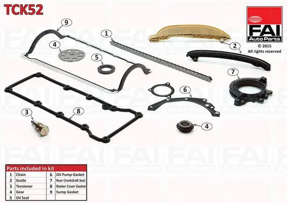 Vezérműlánc Készlet - FAI AutoParts (TCK52)