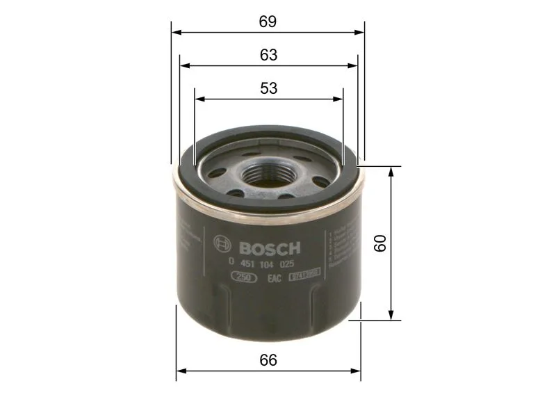 Olajszűrő - BOSCH (0451104025)