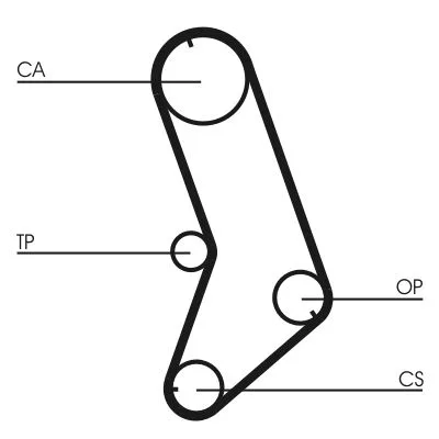 Fogasszíj - CONTINENTAL CTAM (CT647)