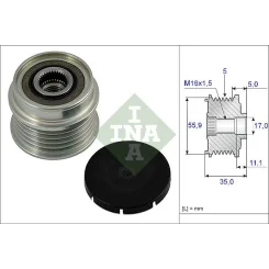 Generátor Szabadonfutó - Schaeffler INA (535000510)