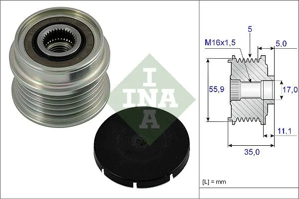 Generátor Szabadonfutó - Schaeffler INA (535000510)