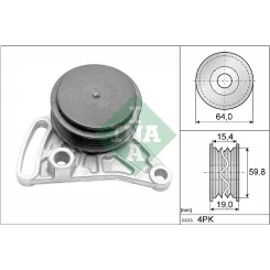 Feszítőgörgő, Hosszbordás Szíj - Schaeffler INA (531030910)