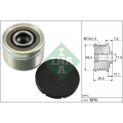 Generátor Szabadonfutó - Schaeffler INA (535003910)