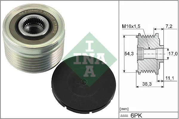 Generátor Szabadonfutó - Schaeffler INA (535003910)