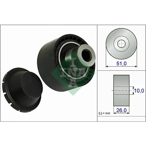 Szíjtárcsa/Vezetőgörgő, Hosszbordás Szíj - Schaeffler INA (532033410)