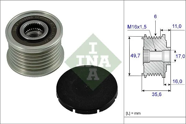 Generátor Szabadonfutó - Schaeffler INA (535001610)