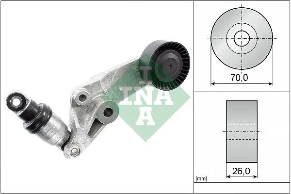 Feszítőkar, Hosszbordás Szíj - Schaeffler INA (534001610)