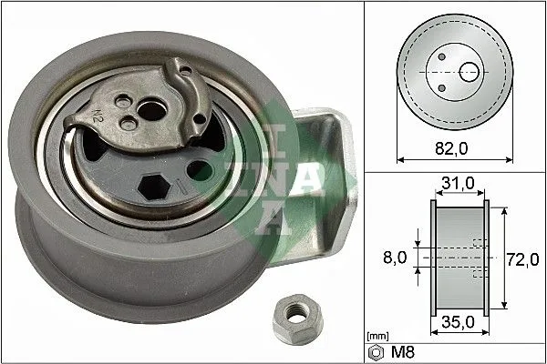 Feszítő, Fogasszíj - Schaeffler INA (531043620)