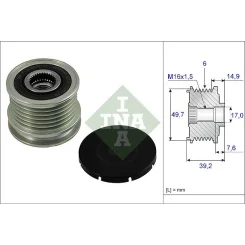 Generátor Szabadonfutó - Schaeffler INA (535001510)