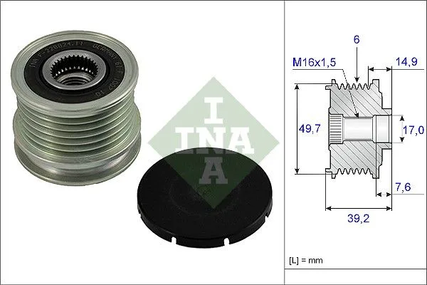 Generátor Szabadonfutó - Schaeffler INA (535001510)