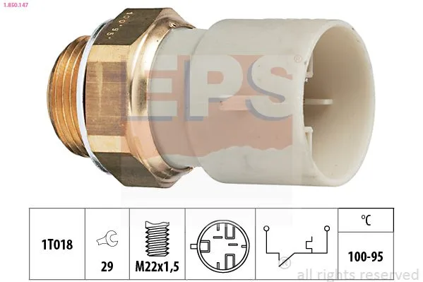 Hőkapcsoló, Hűtőventillátor - EPS (1-850-147)