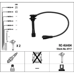 Gyújtókábel Készlet - NGK (RC-KA404)