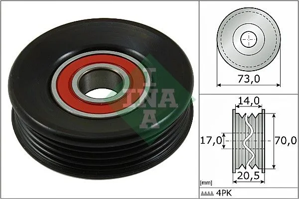 Feszítőgörgő, Hosszbordás Szíj - Schaeffler INA (531085310)