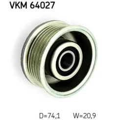 Szíjtárcsa/Vezetőgörgő, Hosszbordás Szíj - SKF (VKM64027)