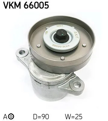 Feszítőgörgő, Hosszbordás Szíj - SKF (VKM66005)