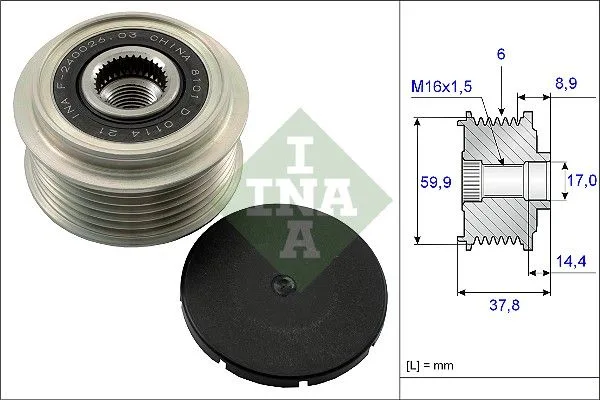 Generátor Szabadonfutó - Schaeffler INA (535013510)