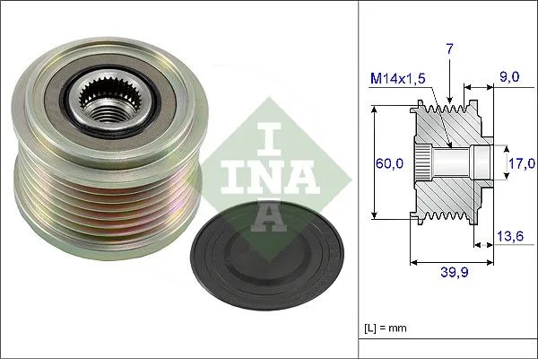 Generátor Szabadonfutó - Schaeffler INA (535021510)