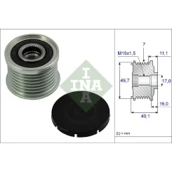 Generátor Szabadonfutó - Schaeffler INA (535002110)