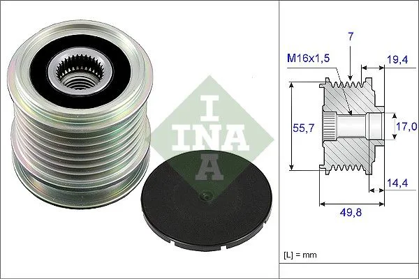 Generátor Szabadonfutó - Schaeffler INA (535016510)