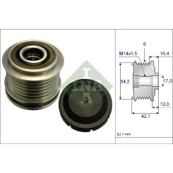 Generátor Szabadonfutó - Schaeffler INA (535018110)