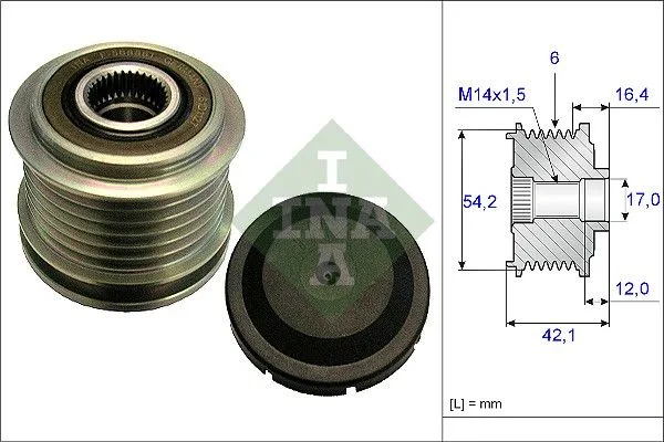 Generátor Szabadonfutó - Schaeffler INA (535018110)