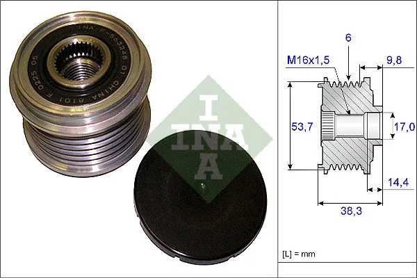 Generátor Szabadonfutó - Schaeffler INA (535020310)