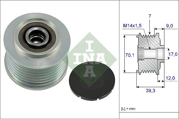 Generátor Szabadonfutó - Schaeffler INA (535021410)