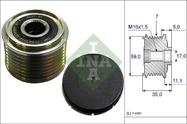 Generátor Szabadonfutó - Schaeffler INA (535015910)
