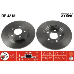 Féktárcsa - TRW (DF4218)