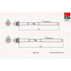 Hengerfejcsavar Készlet - FAI AutoParts (B2201)