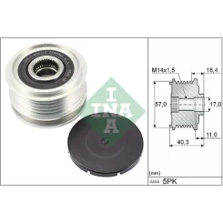 Generátor Szabadonfutó - Schaeffler INA (535029510)