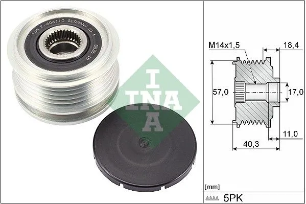 Generátor Szabadonfutó - Schaeffler INA (535029510)