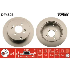 Féktárcsa - TRW (DF4803)