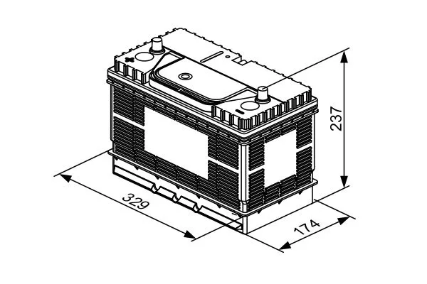 Indító Akkumulátor - BOSCH (0092T30500)