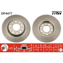 Féktárcsa - TRW (DF4477)