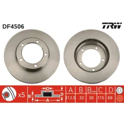 Féktárcsa - TRW (DF4506)