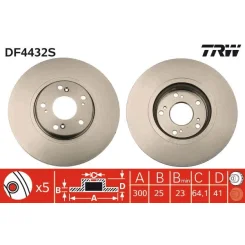 Féktárcsa - TRW (DF4432S)