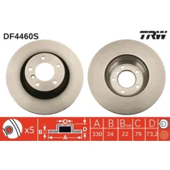 Féktárcsa - TRW (DF4460S)